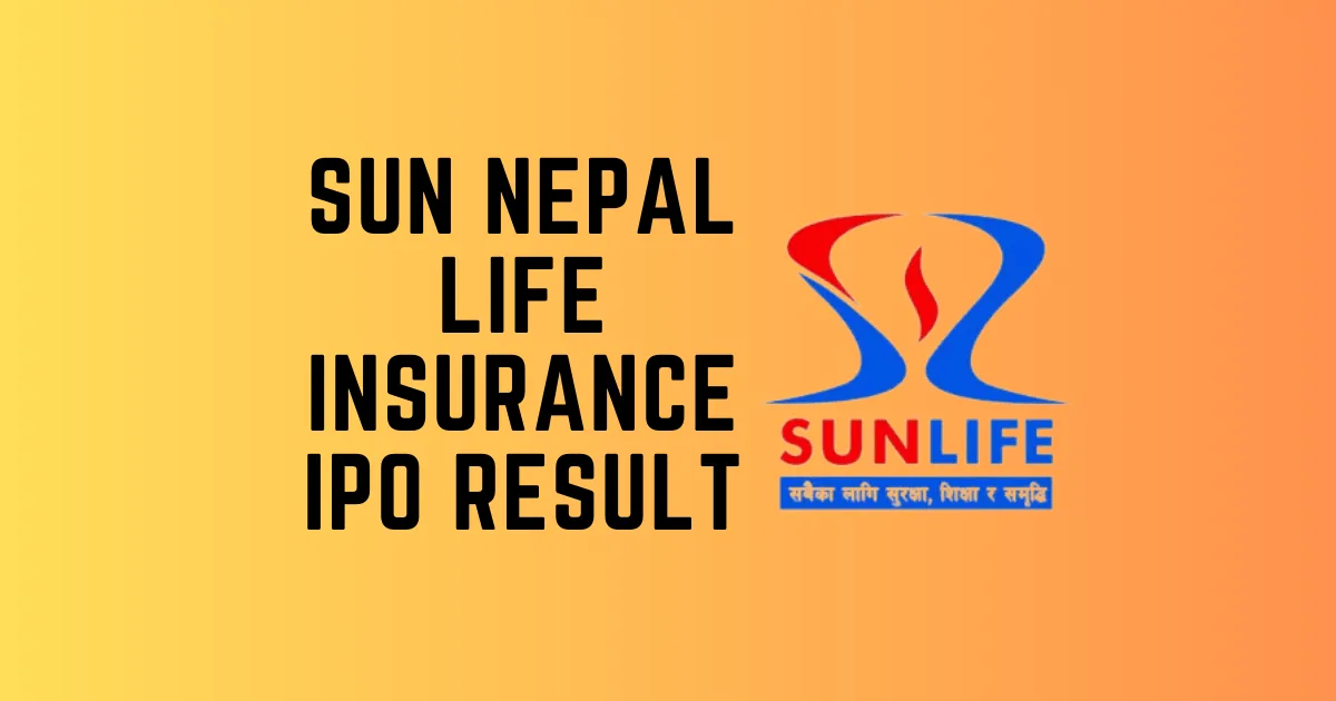sun nepal life insurance ipo result
